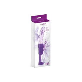 Vibromasseur rabbit violet tête rotative USB 